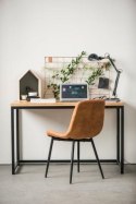 Maduu Studio Biurko Hooper 120x60cm czarne profil 30m blat lakierowany dąb naturalny Maduu Studio Biurko Hooper 120x60cm czarne profil 30m blat lakierowany dąb naturalny