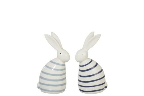 J-LINE Dekoracja Rabbit Strip niebieski jasny J-LINE Dekoracja Rabbit Strip niebieski jasny