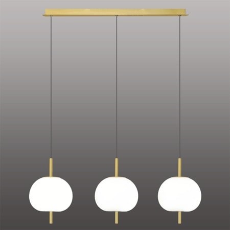 ALTAVOLA DESIGN Ekskluzywna lampa LED wisząca złoto biał a - APPLE 3
