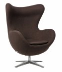 D2.DESIGN Fotel Jajo Soft melanż brąz. ciemny 825 D2.DESIGN Fotel Jajo Soft melanż brąz. ciemny 825
