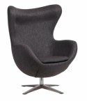 D2.DESIGN Fotel Jajo Soft melanż grafitowy 826 D2.DESIGN Fotel Jajo Soft melanż grafitowy 826