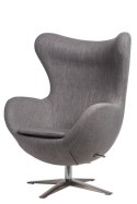 D2.DESIGN Fotel Jajo Soft melanż szary jasny 807 D2.DESIGN Fotel Jajo Soft melanż szary jasny 807