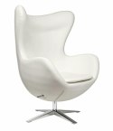 D2.DESIGN Fotel Jajo Soft skóra ekologiczna 506 biały D2.DESIGN Fotel Jajo Soft skóra ekologiczna 506 biały