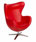 D2.DESIGN Fotel Jajo Soft skóra ekologiczna 513 czerwony D2.DESIGN Fotel Jajo Soft skóra ekologiczna 513 czerwony