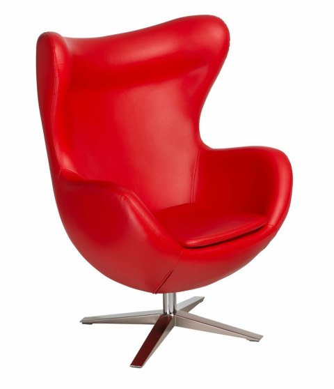D2.DESIGN Fotel Jajo Soft skóra ekologiczna 513 czerwony D2.DESIGN Fotel Jajo Soft skóra ekologiczna 513 czerwony
