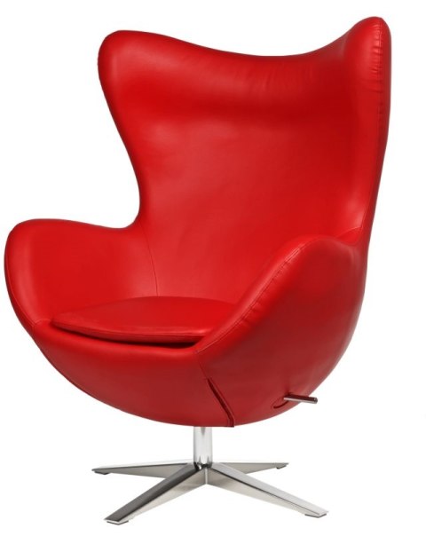 D2.DESIGN Fotel Jajo Soft skóra ekologiczna 513 czerwony D2.DESIGN Fotel Jajo Soft skóra ekologiczna 513 czerwony