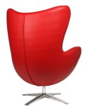 D2.DESIGN Fotel Jajo Soft skóra ekologiczna 513 czerwony D2.DESIGN Fotel Jajo Soft skóra ekologiczna 513 czerwony