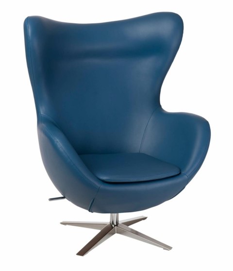D2.DESIGN Fotel Jajo Soft skóra ekologiczna 518 niebieski ciemny D2.DESIGN Fotel Jajo Soft skóra ekologiczna 518 niebieski ciemny