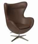 D2.DESIGN Fotel Jajo Soft skóra ekologiczna 524 brązowy D2.DESIGN Fotel Jajo Soft skóra ekologiczna 524 brązowy