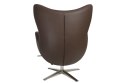D2.DESIGN Fotel Jajo Soft skóra ekologiczna 524 brązowy D2.DESIGN Fotel Jajo Soft skóra ekologiczna 524 brązowy