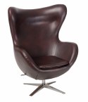 D2.DESIGN Fotel Jajo Soft skóra ekologiczna 525 brązowy ciemny D2.DESIGN Fotel Jajo Soft skóra ekologiczna 525 brązowy ciemny