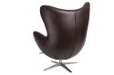 D2.DESIGN Fotel Jajo Soft skóra ekologiczna 525 brązowy ciemny D2.DESIGN Fotel Jajo Soft skóra ekologiczna 525 brązowy ciemny