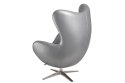 D2.DESIGN Fotel Jajo Soft skóra ekologiczna 528 srebrny D2.DESIGN Fotel Jajo Soft skóra ekologiczna 528 srebrny