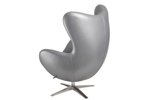 D2.DESIGN Fotel Jajo Soft skóra ekologiczna 528 srebrny D2.DESIGN Fotel Jajo Soft skóra ekologiczna 528 srebrny