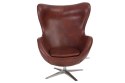 D2.DESIGN Fotel Jajo Soft skóra ekologiczna 534 kasztanowy D2.DESIGN Fotel Jajo Soft skóra ekologiczna 534 kasztanowy