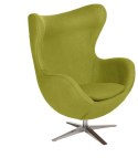 D2.DESIGN Fotel Jajo Soft wełna oliwkowa JA-2720 z przeszyciem D2.DESIGN Fotel Jajo Soft wełna oliwkowa JA-2720 z przeszyciem