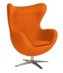 D2.DESIGN Fotel Jajo Soft wełna pomarańczowy JA-2717 D2.DESIGN Fotel Jajo Soft wełna pomarańczowy JA-2717
