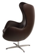 D2.DESIGN Fotel Jajo brązowy ciemny skóra 43 Premium D2.DESIGN Fotel Jajo brązowy ciemny skóra 43 Premium