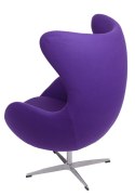 D2.DESIGN Fotel Jajo fioletowy kaszmir 4 Premium D2.DESIGN Fotel Jajo fioletowy kaszmir 4 Premium