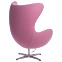 D2.DESIGN Fotel Jajo kaszmir rożowy 84 Premium D2.DESIGN Fotel Jajo kaszmir rożowy 84 Premium