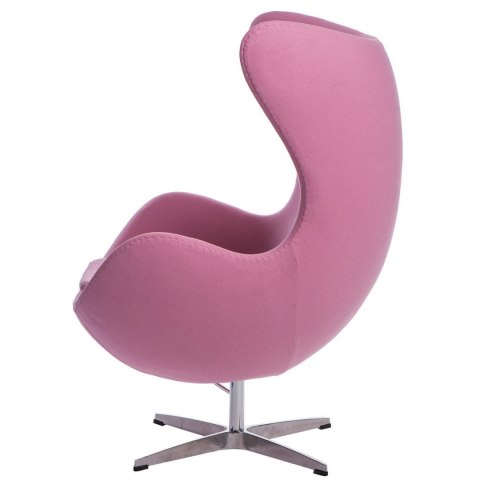 D2.DESIGN Fotel Jajo kaszmir rożowy 84 Premium D2.DESIGN Fotel Jajo kaszmir rożowy 84 Premium