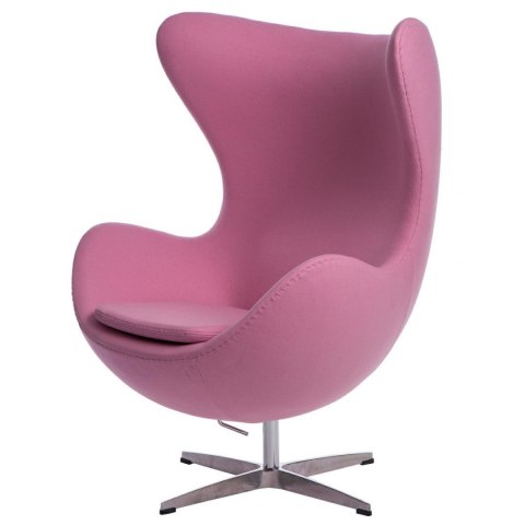 D2.DESIGN Fotel Jajo kaszmir rożowy 84 Premium D2.DESIGN Fotel Jajo kaszmir rożowy 84 Premium