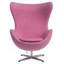 D2.DESIGN Fotel Jajo kaszmir rożowy 84 Premium D2.DESIGN Fotel Jajo kaszmir rożowy 84 Premium