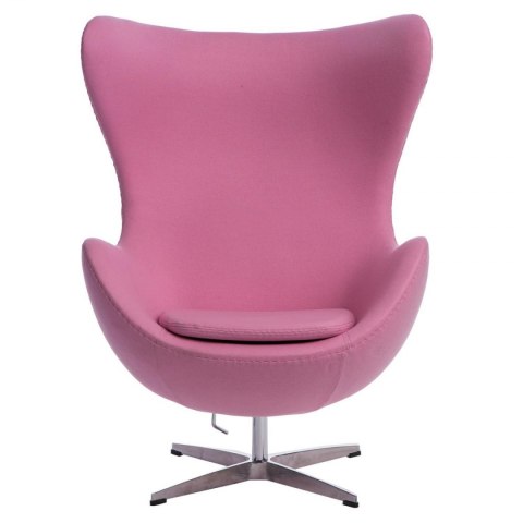 D2.DESIGN Fotel Jajo kaszmir rożowy 84 Premium D2.DESIGN Fotel Jajo kaszmir rożowy 84 Premium