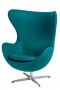 D2.DESIGN Fotel Jajo kaszmir zielony ciemny 45 Pre mium D2.DESIGN Fotel Jajo kaszmir zielony ciemny 45 Pre mium