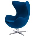 D2.DESIGN Fotel Jajo niebieski kaszmir 23 Premium D2.DESIGN Fotel Jajo niebieski kaszmir 23 Premium