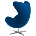 D2.DESIGN Fotel Jajo niebieski kaszmir 23 Premium