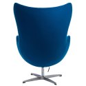D2.DESIGN Fotel Jajo niebieski kaszmir 23 Premium D2.DESIGN Fotel Jajo niebieski kaszmir 23 Premium