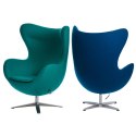 D2.DESIGN Fotel Jajo niebieski kaszmir 23 Premium D2.DESIGN Fotel Jajo niebieski kaszmir 23 Premium