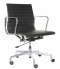 D2.DESIGN Fotel biurowy CH1171T czarna skóra,chrom D2.DESIGN Fotel biurowy CH1171T czarna skóra,chrom