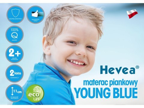Materac piankowy Hevea Young Blue 200x80 (Natural) Materac piankowy Hevea Young Blue 200x80 (Natural)