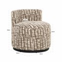Richmond Interiors RICHMOND fotel obrotowy FRANNY beżowy Richmond Interiors RICHMOND fotel obrotowy FRANNY beżowy