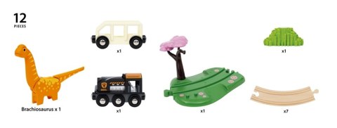 BRIO BRIO Dino Drewniana Kolejka Dinozaurem - Zestaw Startowy BRIO BRIO Dino Drewniana Kolejka Dinozaurem - Zestaw Startowy