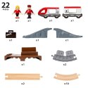 BRIO BRIO Drewniana Kolejka z Pociągiem - Zestaw Startowy 22-el.