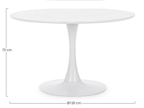 Bizzotto BIZZOTTO stół jadalniany BLOOM 120 biały Bizzotto BIZZOTTO stół jadalniany BLOOM 120 biały