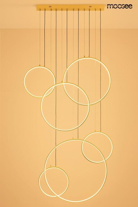 Moosee MOOSEE lampa wisząca CIRCULO SIX złota