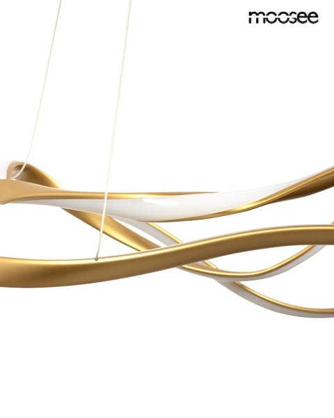 Moosee MOOSEE lampa wisząca WAVES 2 złota
