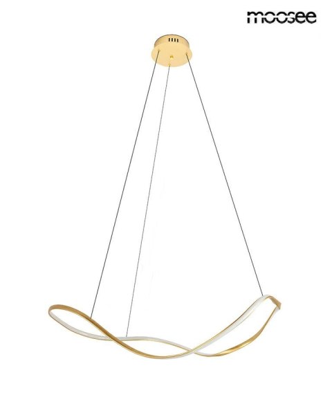 Moosee MOOSEE lampa wisząca WAVES 80 złota