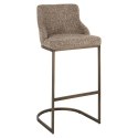 Richmond Interiors RICHMOND zestaw 2 krzeseł barowych BOLTON brown tweed