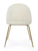 Bizzotto BIZZOTTO krzesło TANYA VELVET białe