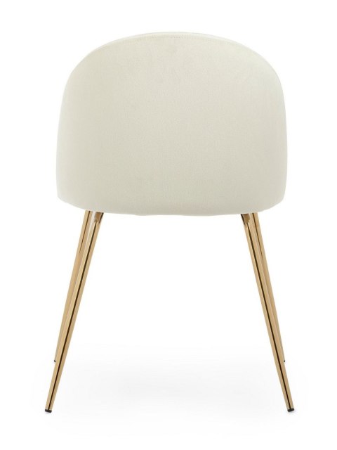 Bizzotto BIZZOTTO krzesło TANYA VELVET białe