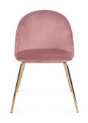 Bizzotto BIZZOTTO krzesło TANYA VELVET różowe