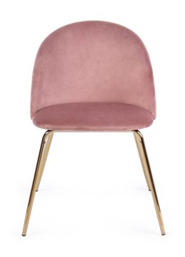 Bizzotto BIZZOTTO krzesło TANYA VELVET różowe