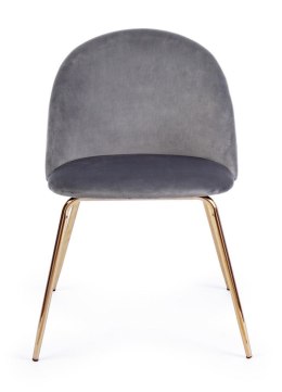 Bizzotto BIZZOTTO krzesło TANYA VELVET szare