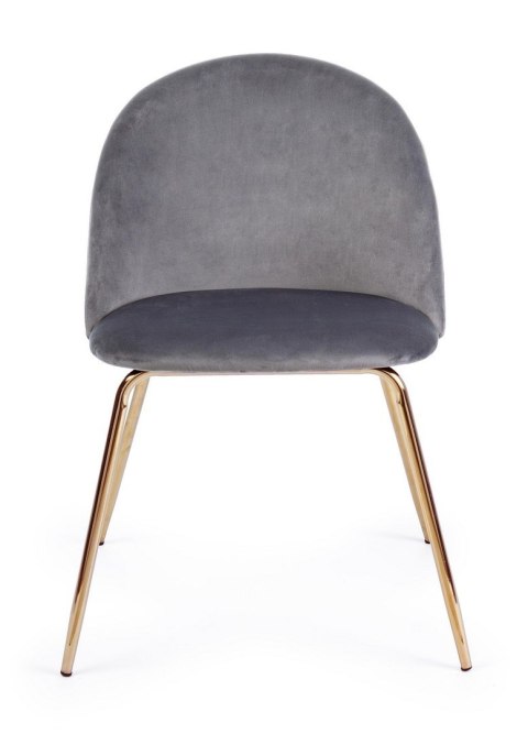 Bizzotto BIZZOTTO krzesło TANYA VELVET szare