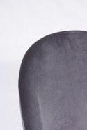 Bizzotto BIZZOTTO krzesło barowe CARRY VELVET szare Bizzotto BIZZOTTO krzesło barowe CARRY VELVET szare